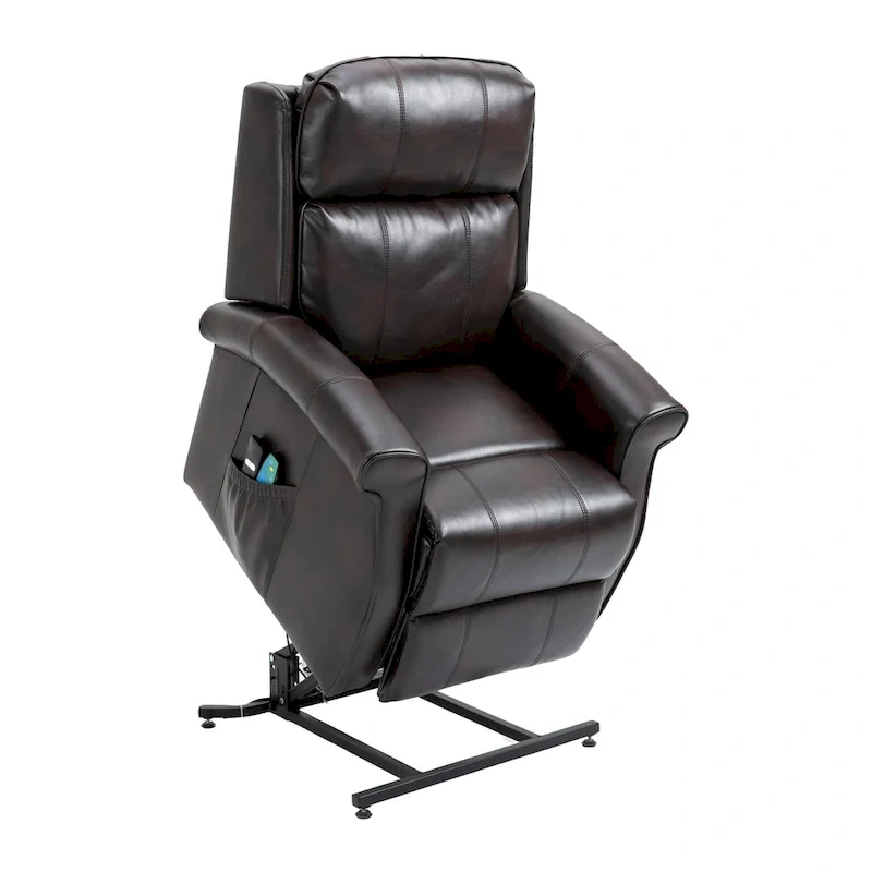 GZMR Faux Leather Elderly Power Lift Recliner Chair