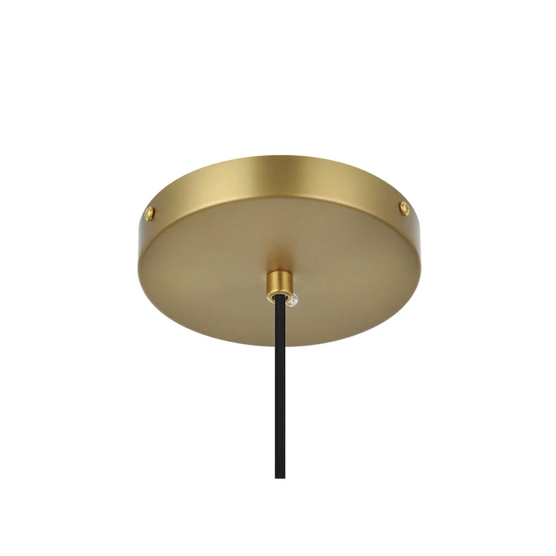 Elegant Lighting Eclipse Single Light 12  Wide Pendant with Frosted