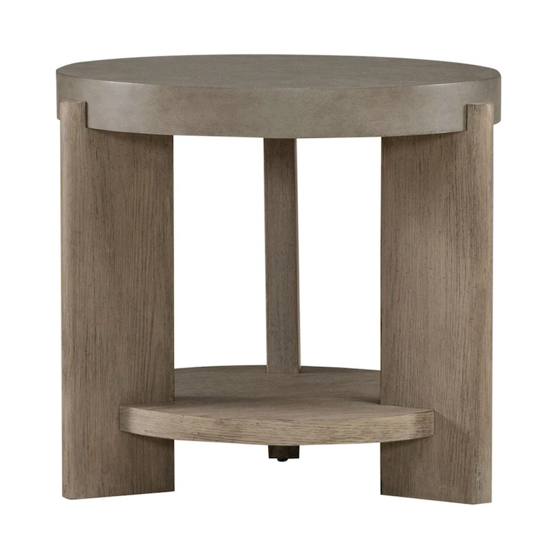 Affinity Dusty Taupe & Concrete 3 Piece Round Cocktail Table Set