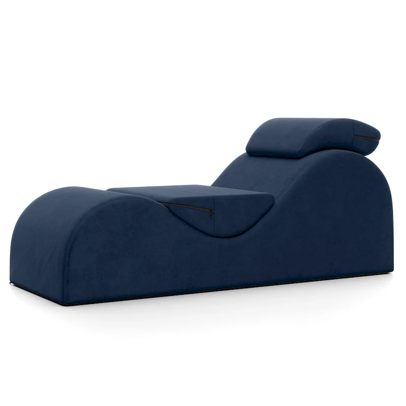 S-Shaped Chaise Lounge Chair, Polyester, Foam Core, Yoga/Stretch/Massage, Seats 1, 5 Colors