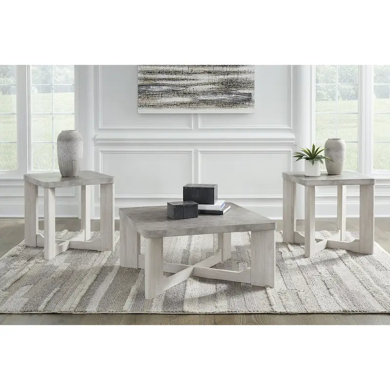Signature Design by Ashley Garnilly Table (Set of 3) - 35W x 35D x 17H
