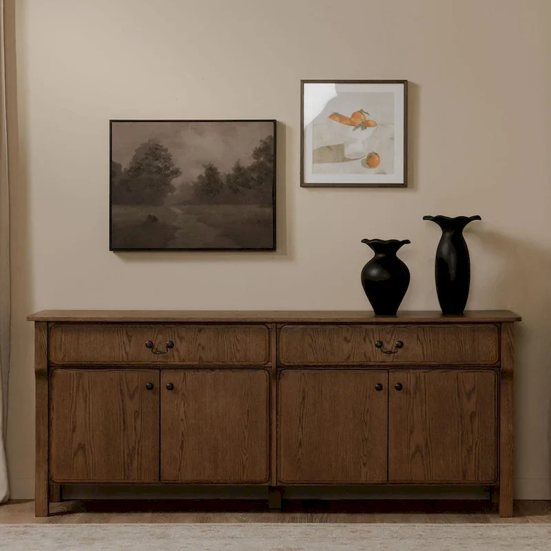 Sideboard with Drawers, Warm Brown - 78.5