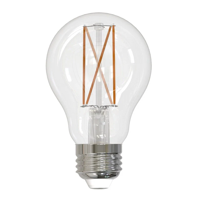 Bulbrite Pack of (2) 8.5 Watt Dimmable Clear Filament A19 Medium (E26) LED Bulb