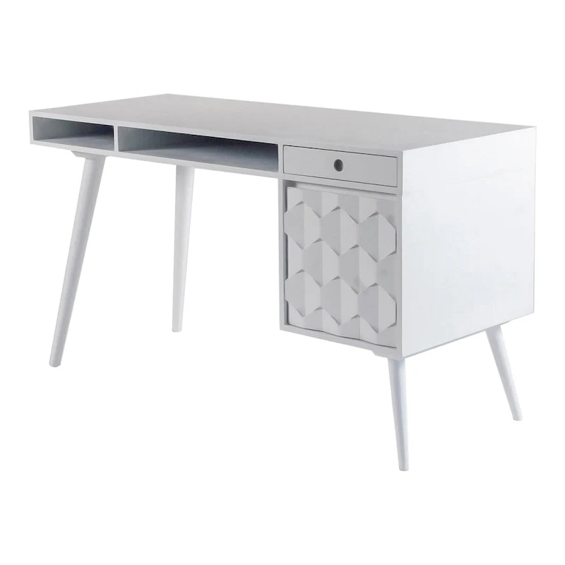 Aurelle Home Oslo Mid-Century Modern Desk