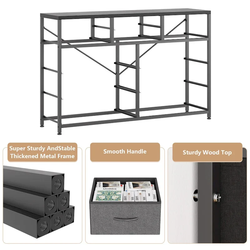 10-Drawer Dresser with TV Stand Top