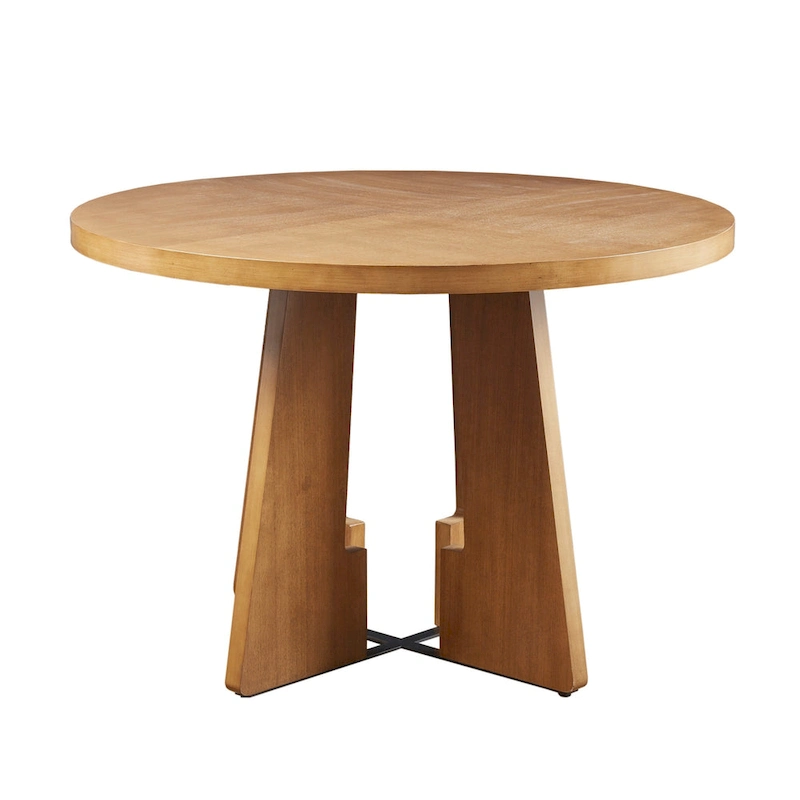 INK+IVY Kennedy 44  Round Dining Table - Pecan