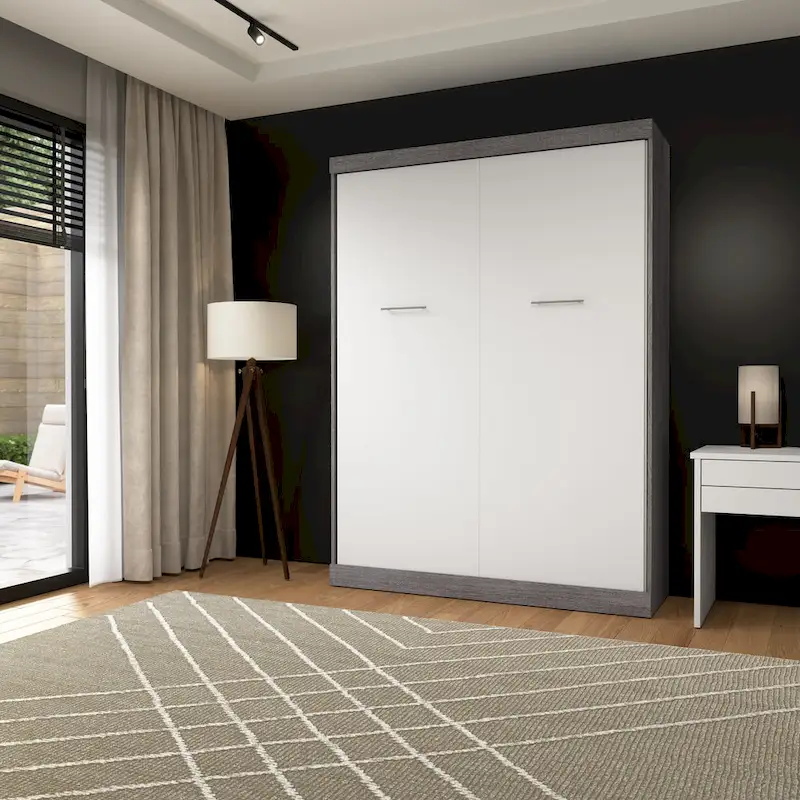 Nebula 65W Queen Murphy Bed, Space-Saving Wall Bed by Bestar