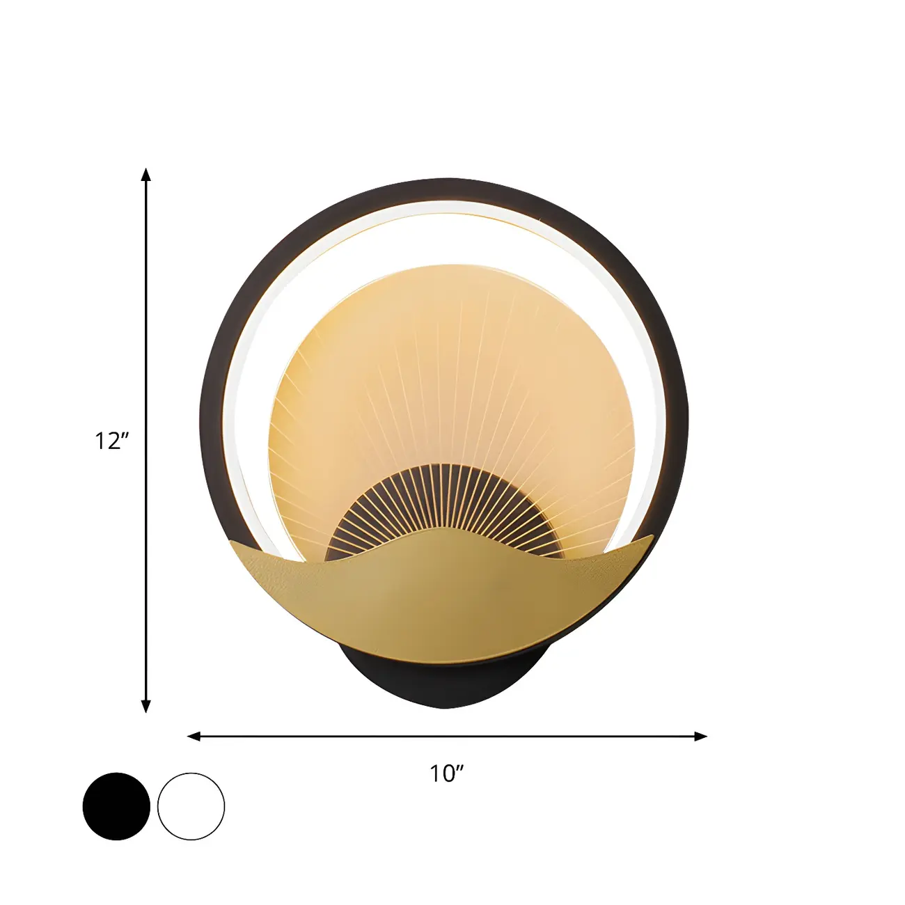 Modern LED Wall Light Fixture with Acrylic Shade