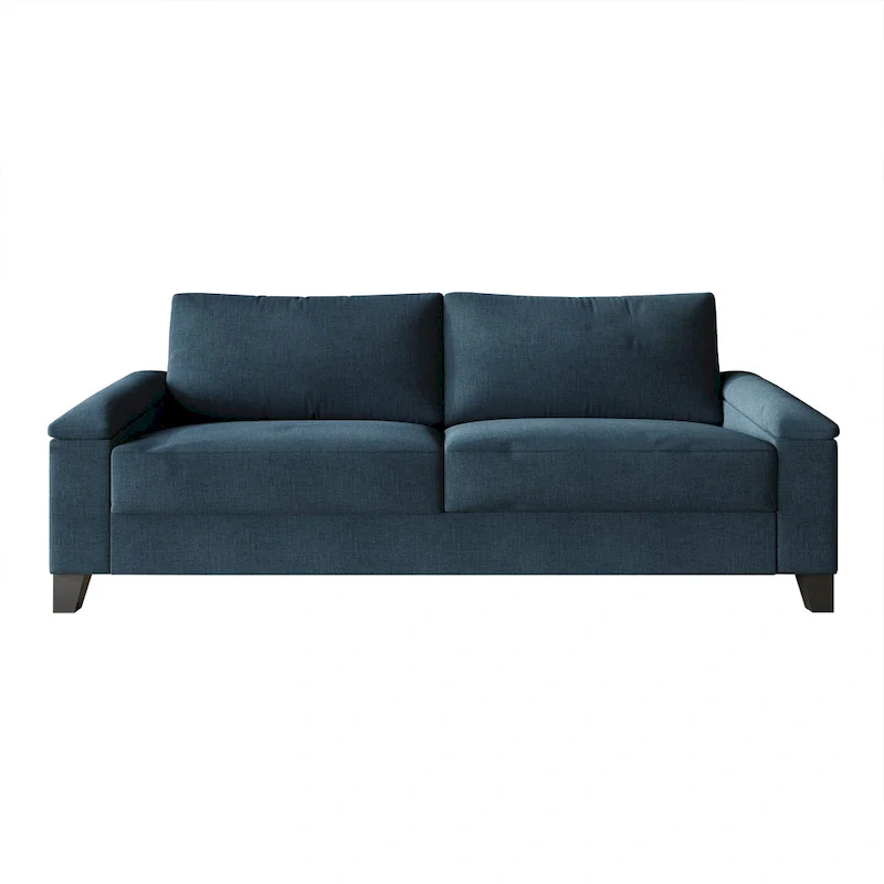 Simple Style Linen Upholstered Sofa