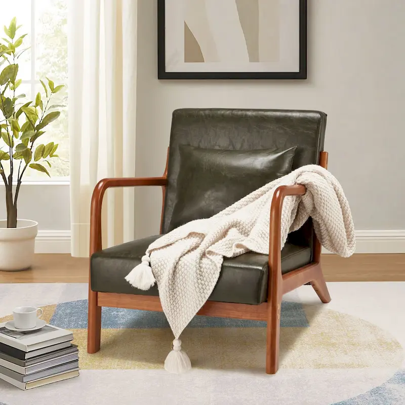 AECOJOY Mid Century Modern Living Room Reading Comfy Lounge Chairs