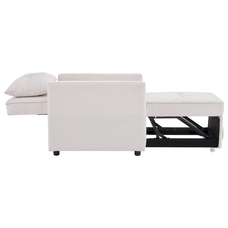 Christopher Knight Home - Sophia Convertible Sleeper Sofa Chair Bed with Adjustable Backrest and Built-In Pillow