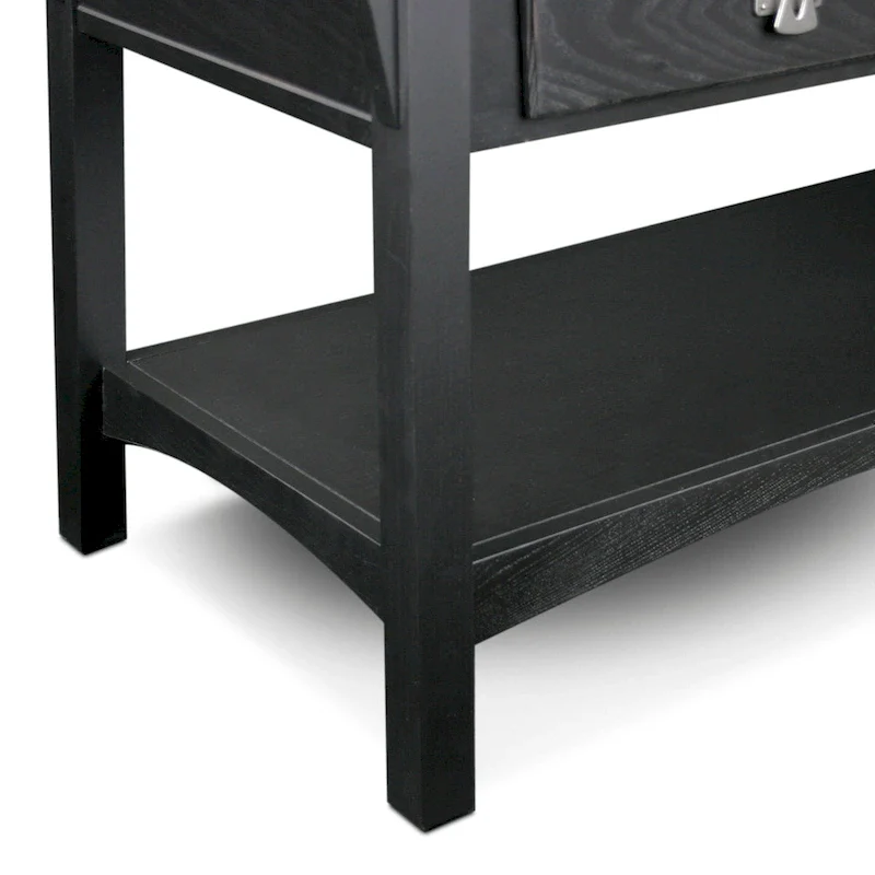 Two Drawer Coffee Table with Shelf