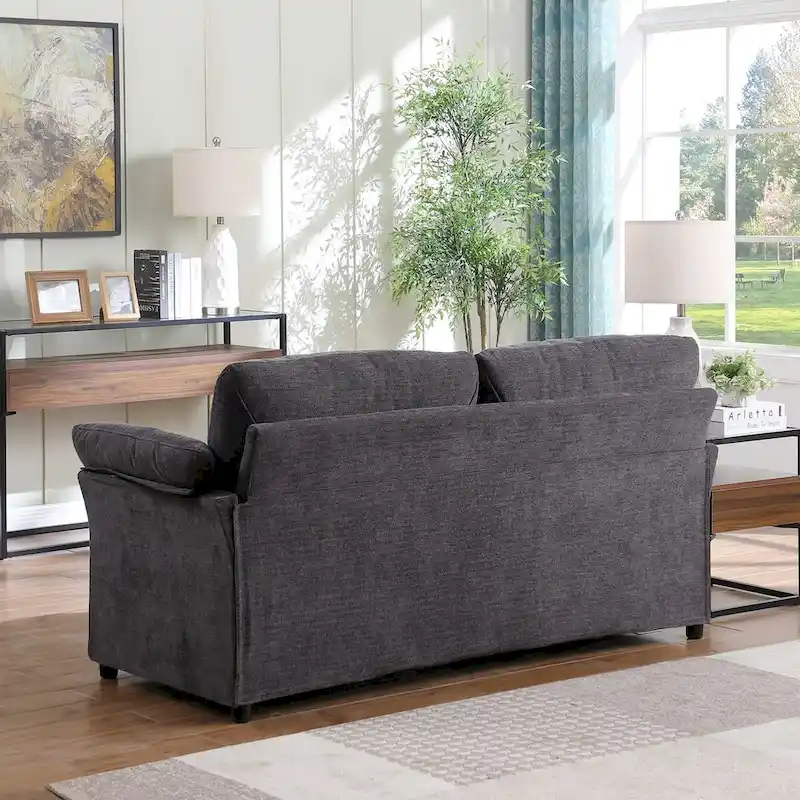 Modern Chenille Loveseat Sofa Couch