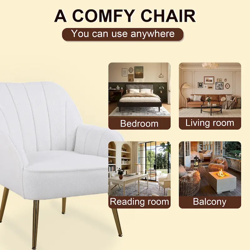 Suellyn 25.2-inch Wide Armrest Modern Chair