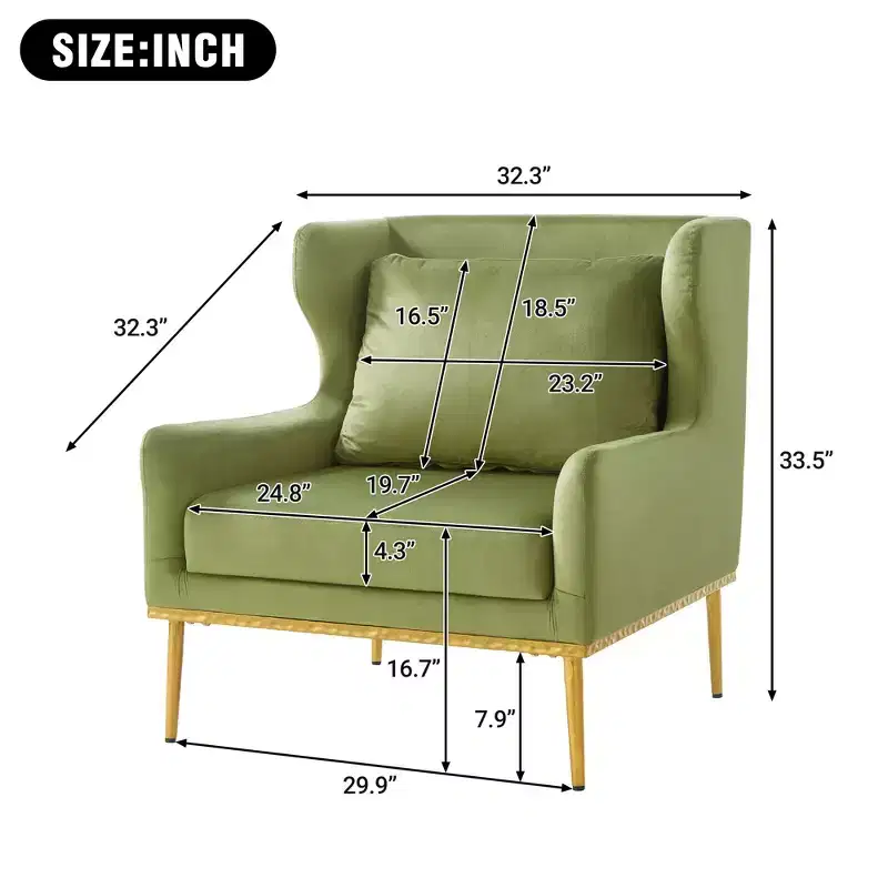 Christopher Knight Home Galina Modern Velvet Armchair with Pillow