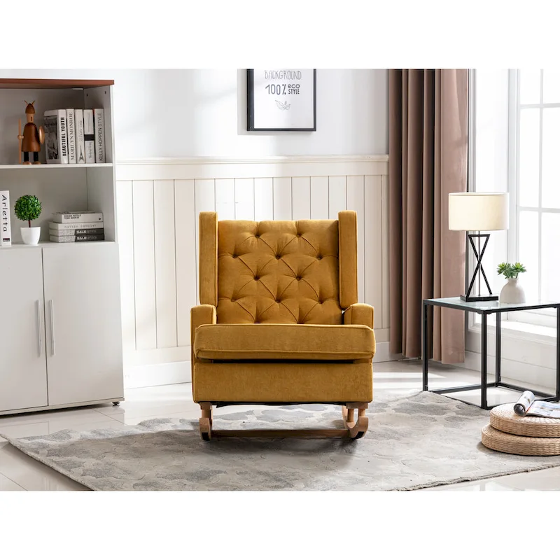 Modern 33.8 Tufted Rocking Chair