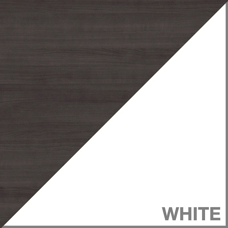 Somerset 72W L Shaped Desk with Hutch, Cabinet and Bookcase in Gray