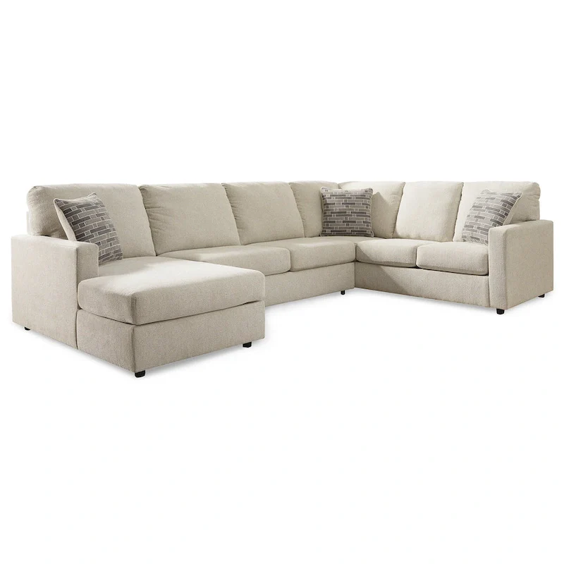 Signature Design by Ashley Edenfield 3-Piece Sectional with Chaise - 139 W x 89 D x 35 H
