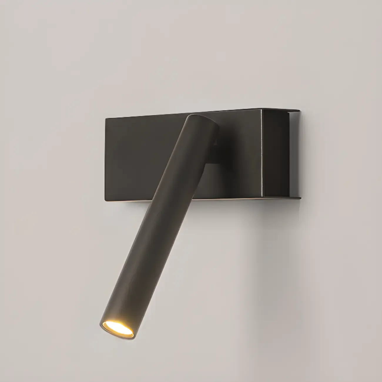 Sleek Adjustable Metal LED Wall Sconce with Acrylic Shade