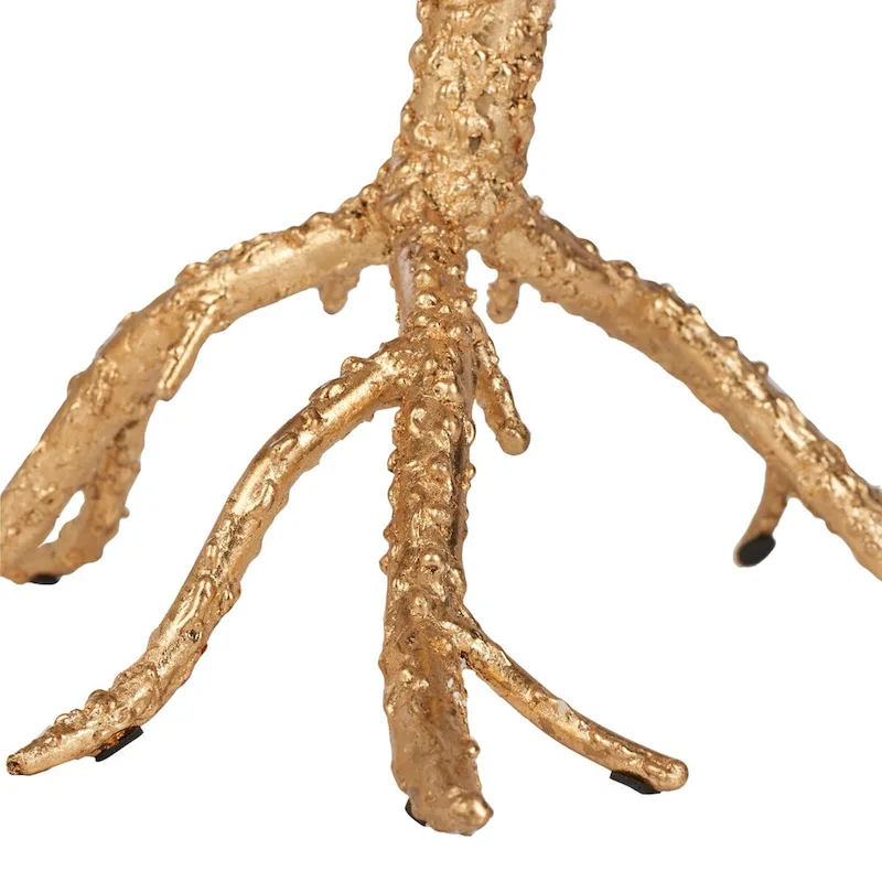 SAFAVIEH Ailene Hidden Treasures White Granite Brass Accent Table - 20 x 20 x 24.6 - 20Wx20Dx25H