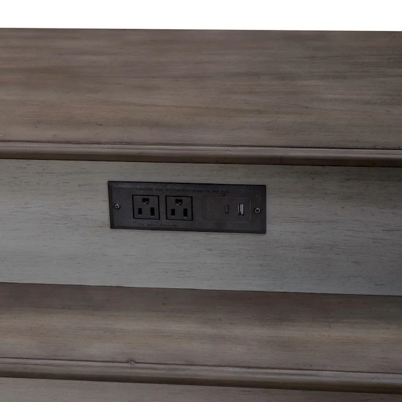 Ocean Isle Antique White 4-Piece Console Table Set