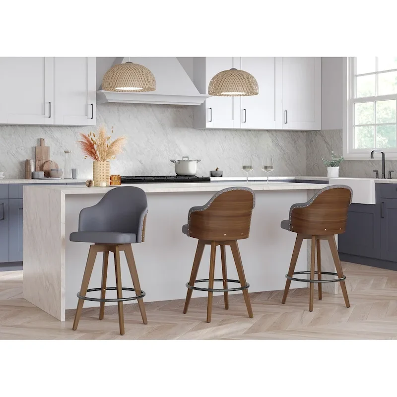 Carson Carrington Valsatra Mid-century Modern Counter Stool