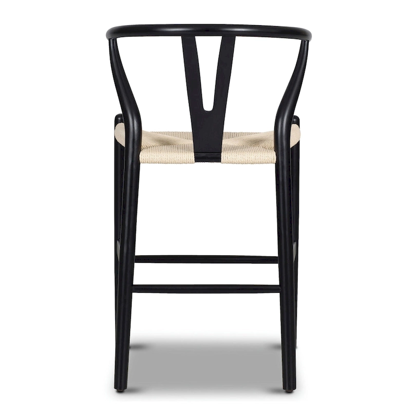 Poly & Bark Weave 23.5 Seat Height Counter Stool - Solid Wood with Woven Seat