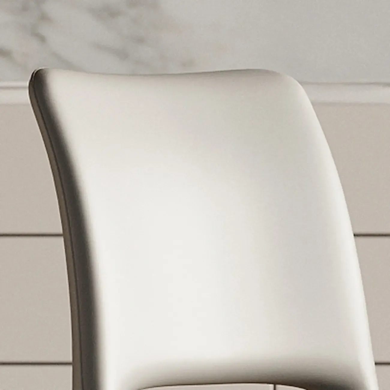 Saddle Faux Leather Counter Bar Stool High Back