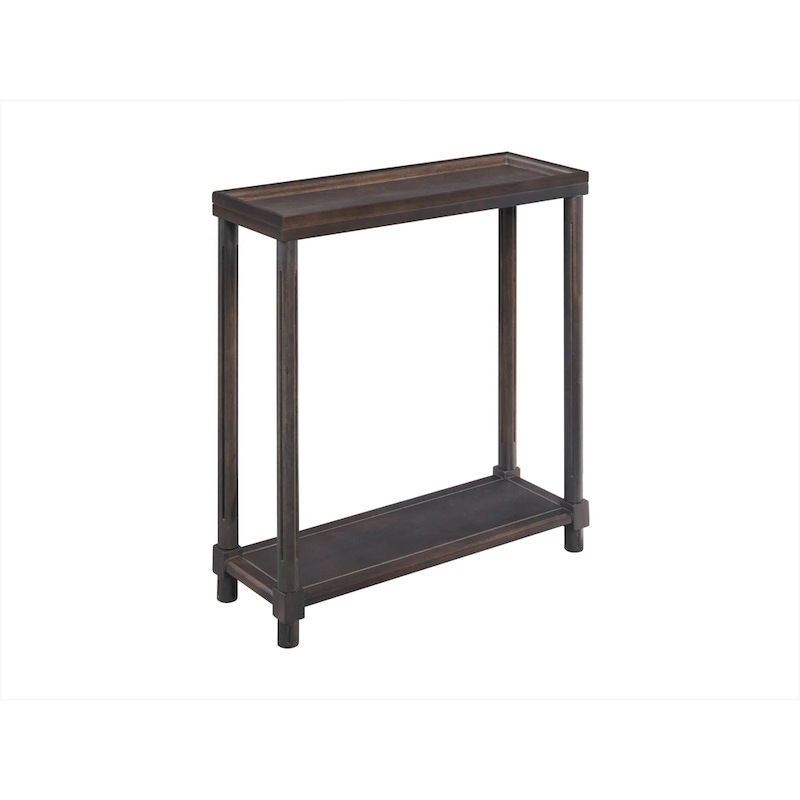 NewRidge Home Goods Harrison Narrow Side Tables, Espresso, Set of 2