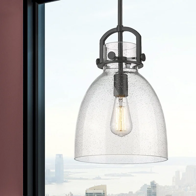 Innovations Lighting Newton Bell - 1 Light 10  Stem Hung Pendant