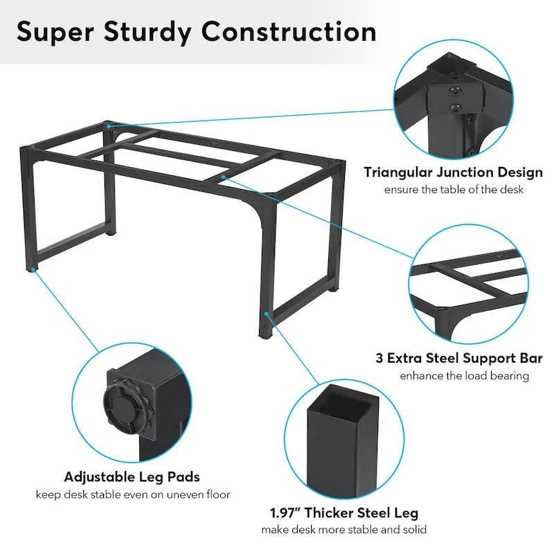63  Large Computer Desk