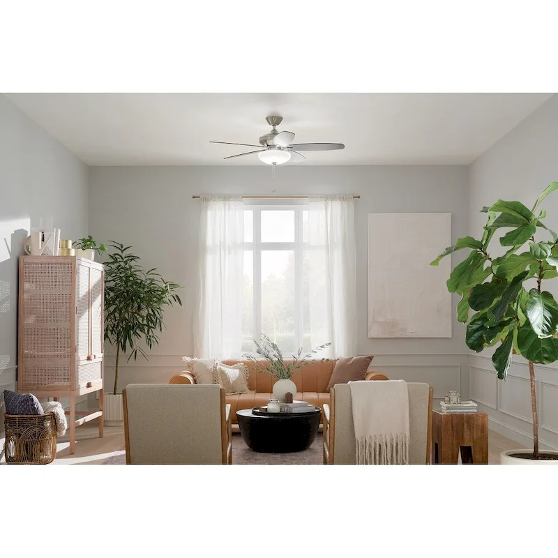 Kichler Renew Select 52 inch LED Ceiling Fan Brushed Stainless Steel with Reversible Blades