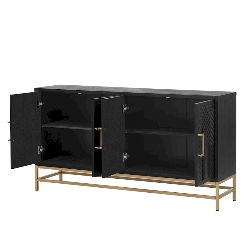 Sideboard Buffet Cabinet with Adjustable Shelves