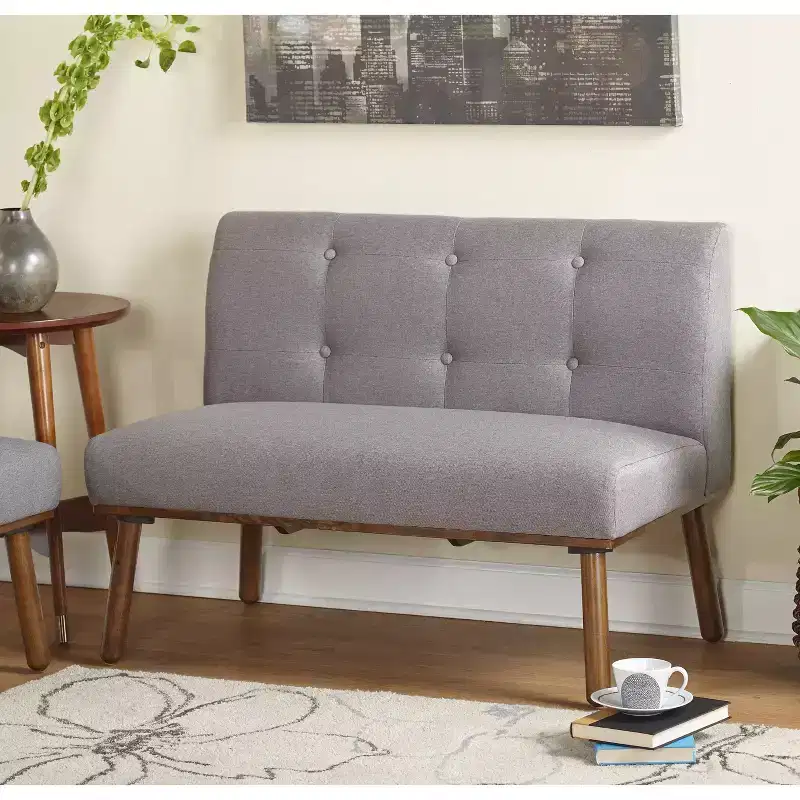 Buylateral 4pc Seats 4 Neha Mid Century Modern Upholstered Dining Set