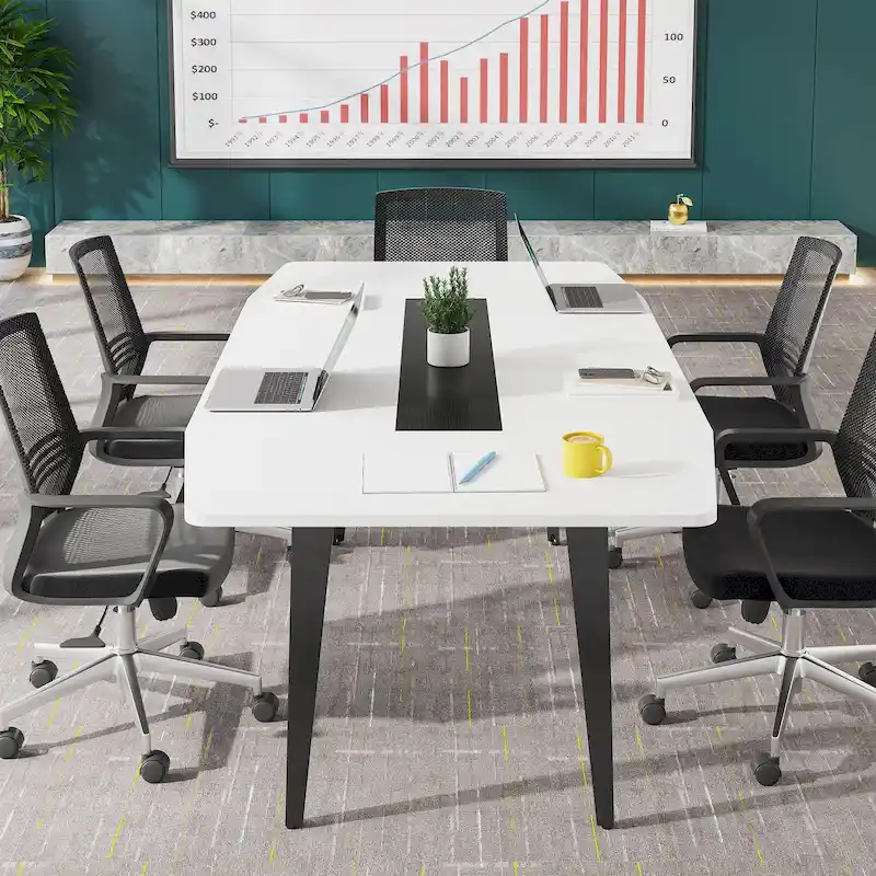6FT Conference Table, Boat Shaped Meeting Table