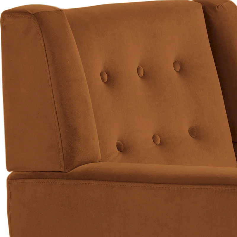 Velvet Accent Chair Living Room Upholstered Armchair