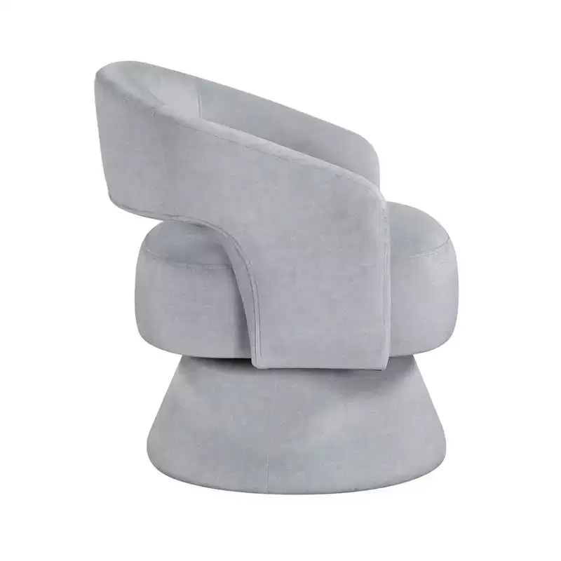 Velvet Swivel Accent Chair, 1-Seat