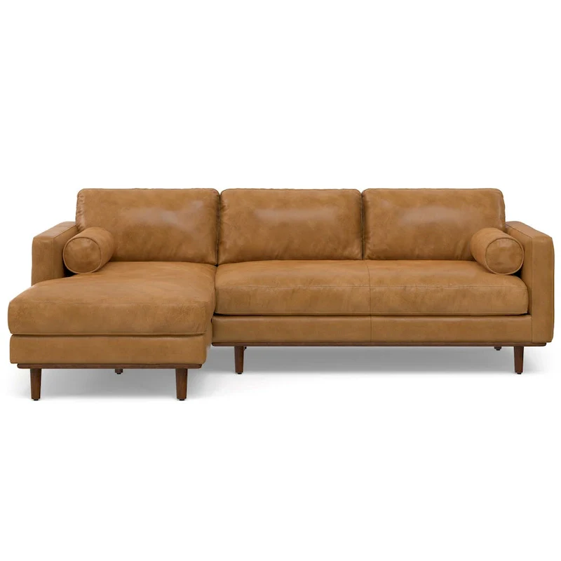 WYNDENHALL Brixley Mid Century 102 inch Wide Left Sofa Sectional