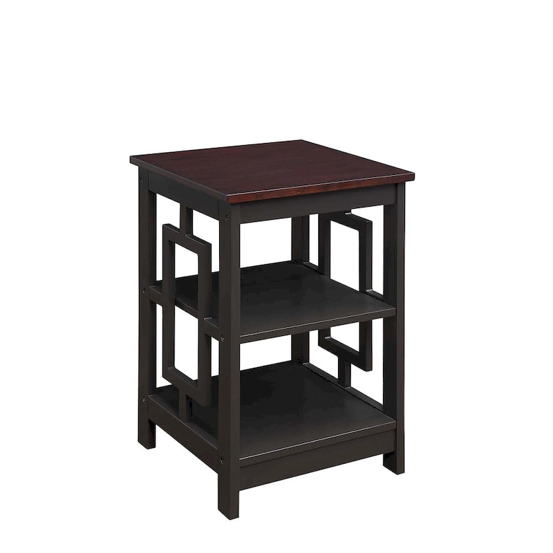 Convenience Concepts Town Square End Table with Shelves