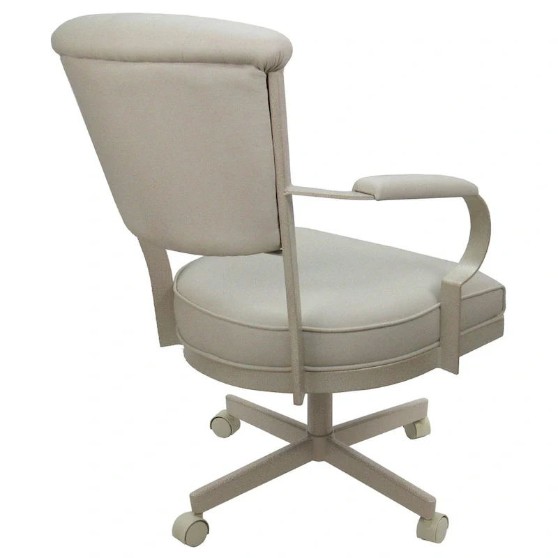 Miami Swivel Metal Caster Chair on Reading Base - 18 High Seat