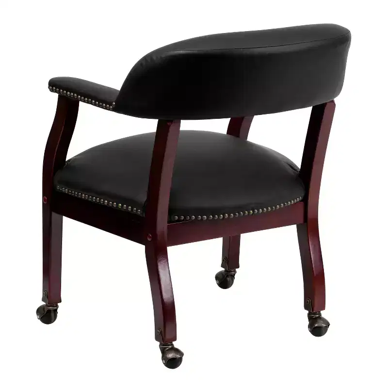 Emma and Oliver Conference Chair with Accent Nail Trim and Casters