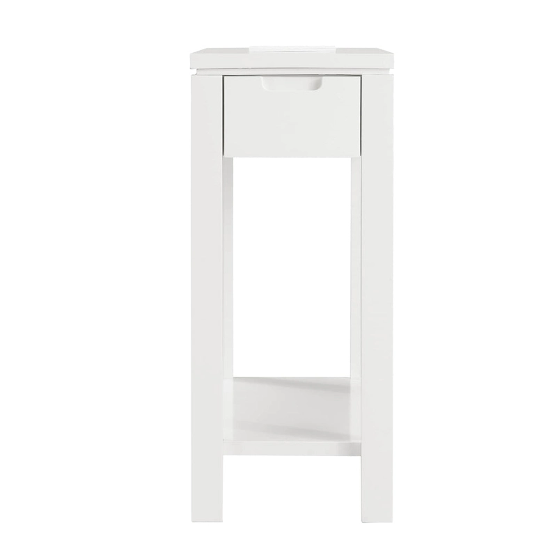 Leick Home Charging Cade Wood Side Table with Drawer