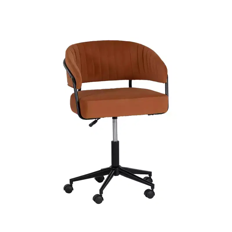 Linon Prestwick Office Chair Caramel