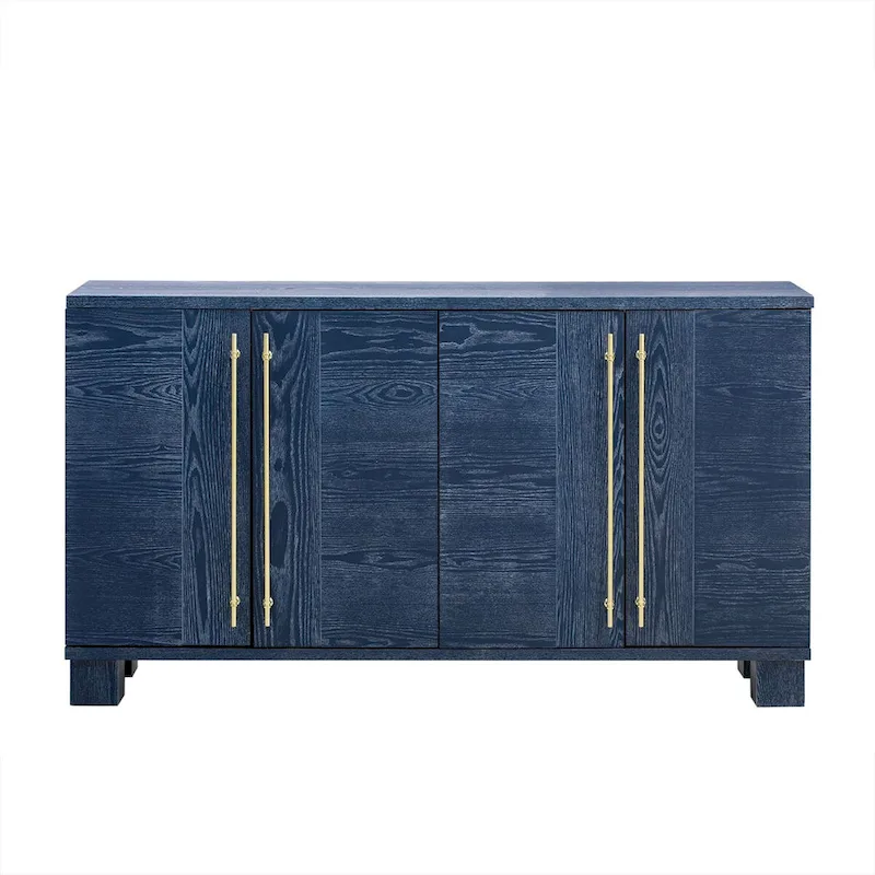 Wood Traditional Style Sideboard with Adjustable Shelves