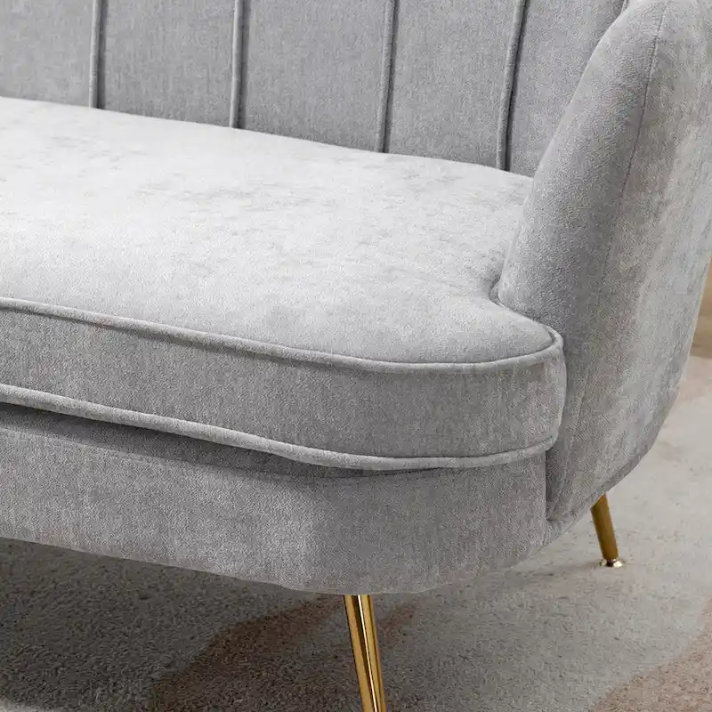 59W Mid-century Modern Tufted Loveseat Upholstered Sofa