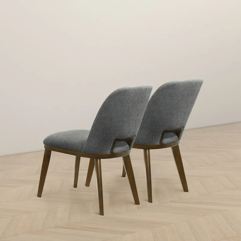 Raleigh Luxury Modern Solid Wood Dining Chair (Set of 2)