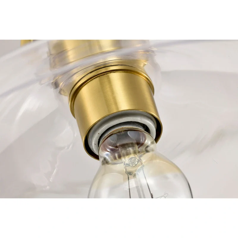 Andros Glass Cone Shade 1-Light Downrod Pendant Light