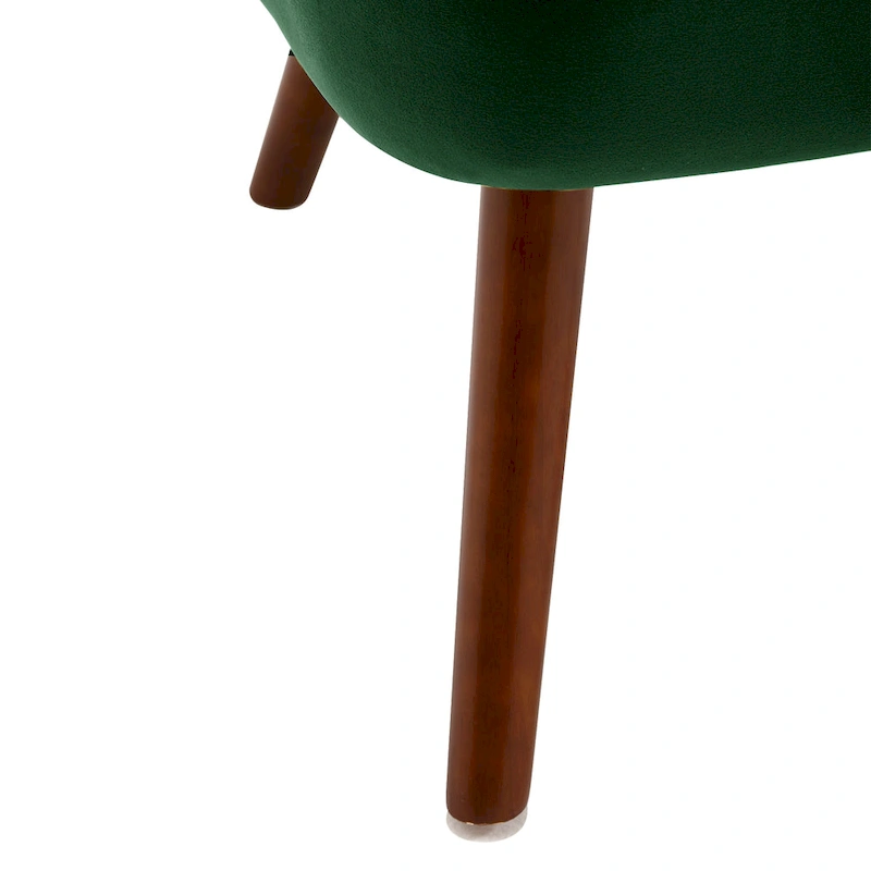 Tufted Velvet Accent Chair Upholstered Living Room Side Chair - 27.6 W x 28 D x 31.3 H