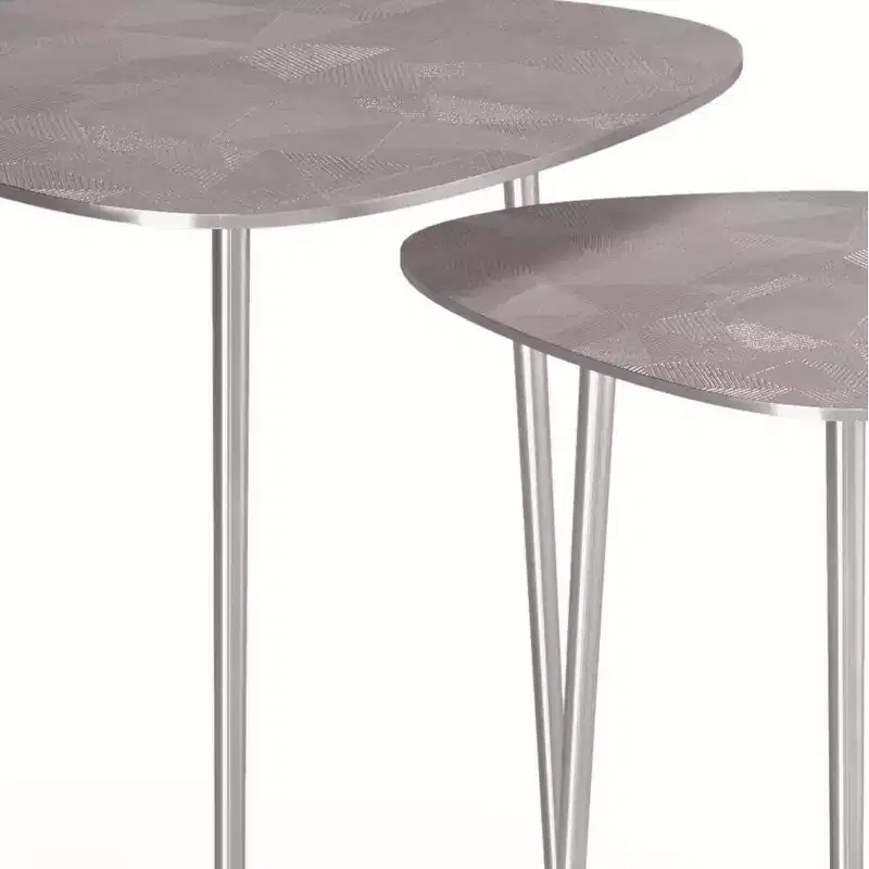 Greene Metal Nesting Tables Nickel