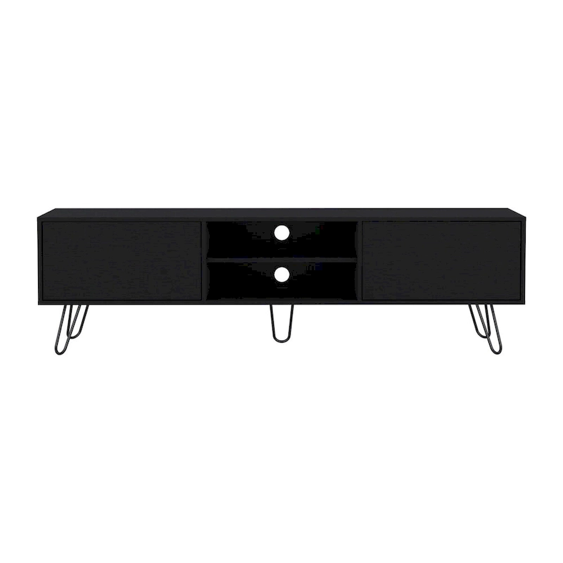 Vassel 2-Cabinet TV Stand Hairpin Legs